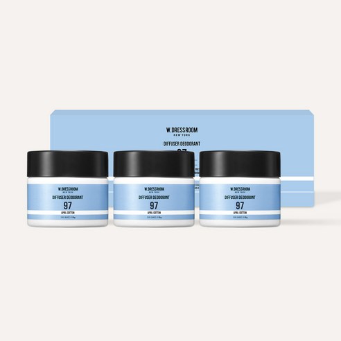 더블유드레스룸 퍼퓸 탈취제 97번 에이프릴코튼 본품, 110g, 3개