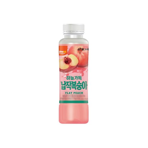 유어스 하늘가득 납작복숭아주스, 22개, 330ml