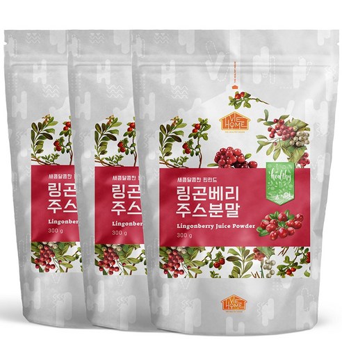 비옴 링곤베리 농축 추출물, 300g, 3개