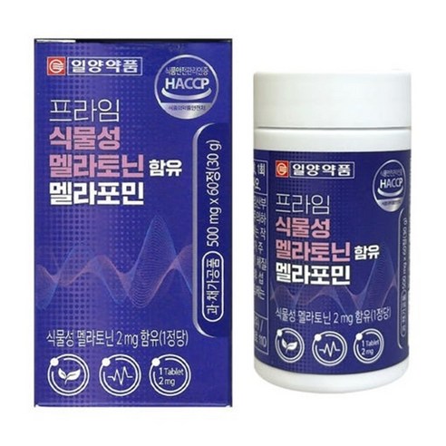 일양약품 프라임 식물성 멜라토닌 함유 멜라포민 30g, 60정, 1개