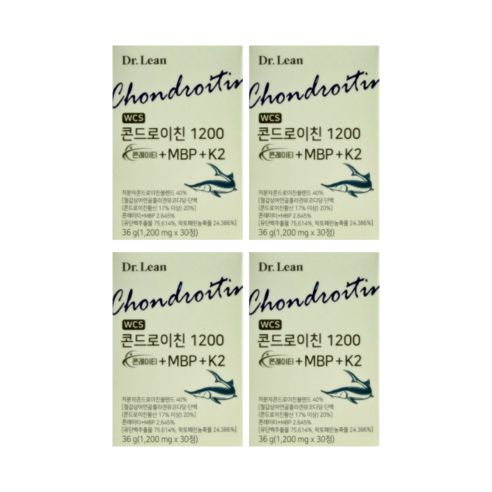 Dr. Lean 닥터린 콘드로이친 1200 콘레이티 + MBP + K2, 사은품 천연비누, 4개, 30정