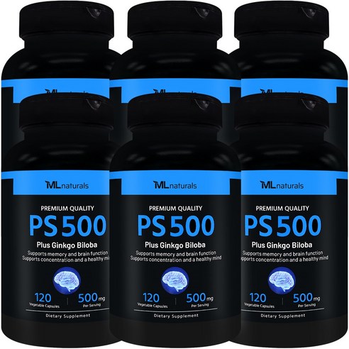 [미국빠른직구] 신제품 마이라이프 내추럴스 PS 500 (포스파티딜세린 500mg + 징코 빌로바)