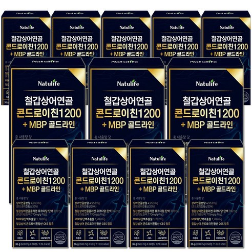 NT1 철갑상어 콘드로이친 1200 MBP cs6형 haccp 식약청인증 프리미엄원료, 12박스, 60정