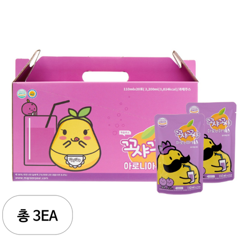 꼬샤꼬샤 아로니아배즙 스탠딩파우치형
