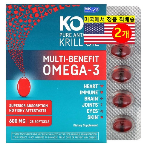 ProHealth Longevity 순수 남극 양 크릴 오일 1200mg 멀티 베너핏 오메가-3 600mg Krill Oil Omega-3
