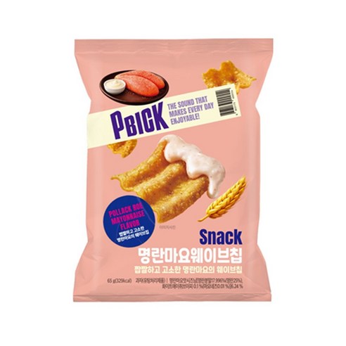 PBICK 명란마요웨이브칩 65g x 3개, 3개, 65g