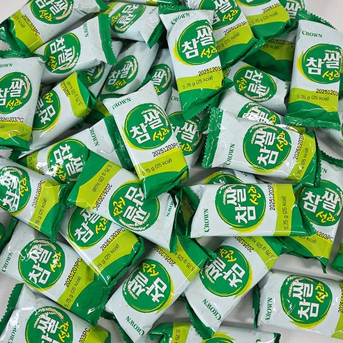 크라운 참쌀선과 유치원 사무실 어린이집 교회 대용량 개별포장 간식, 5.75g, 90개