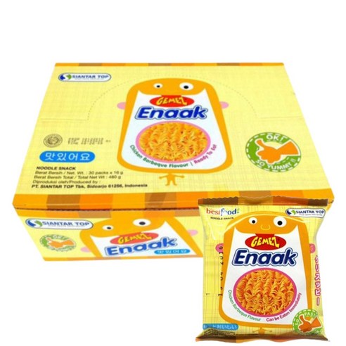 게메즈 에낙 라면 과자, 16g, 60개