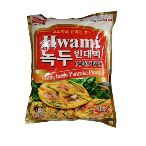 화미 녹두 빈대떡가루 3kg+3봉 1박스