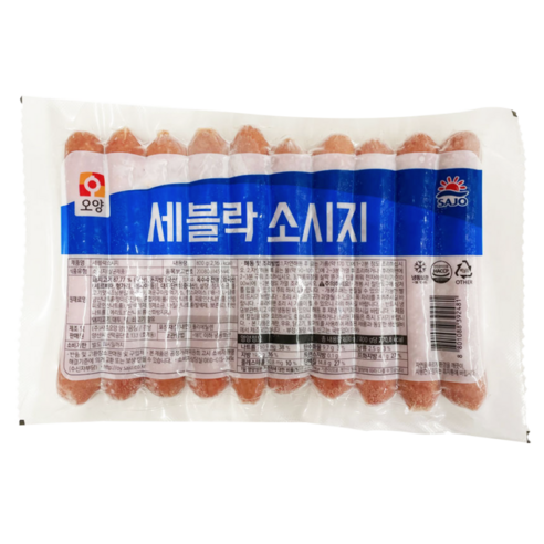 [먹고사는이야기] 사조오양 세블락소시지 800g 돼지고기 87%