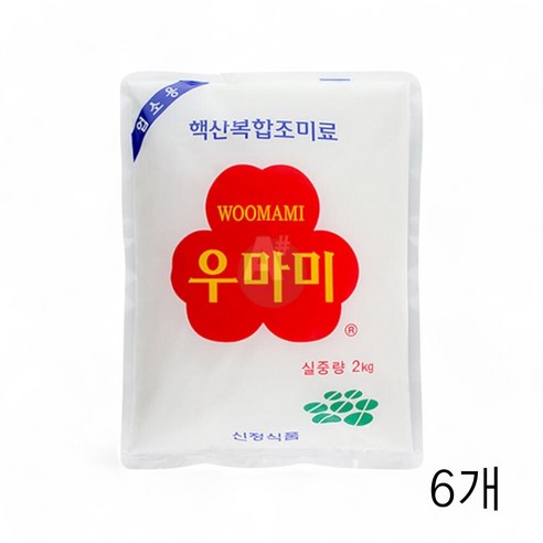 국물맛내기 식당용조미료 대용량 신정식품 핵산복합조미료 감칠맛 6개 X 2kg 우마미
