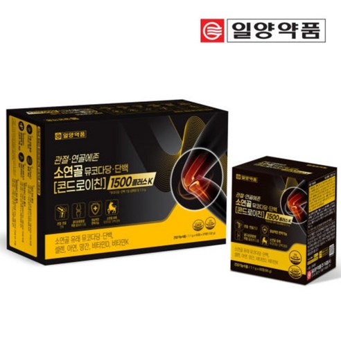 관절연골에존/소연골 뮤코다당단백/콘드로이친1500 비타민K/비타민D/망간 저분자 고순도, 120정, 3박스