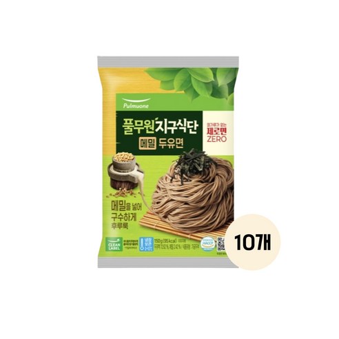 풀무원 지구식단 메밀두유면