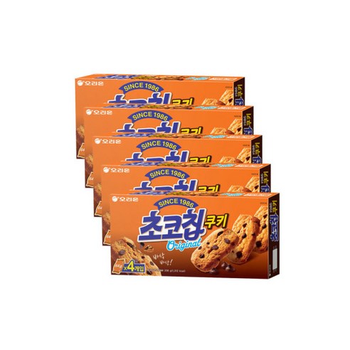 오리온 초코칩 쿠키, 256g, 5개