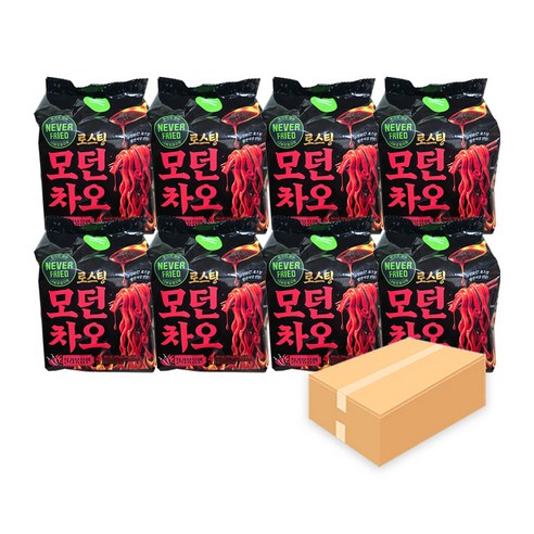 풀무원 로스팅 모던차오 칠리볶음면 442.4g, 8개