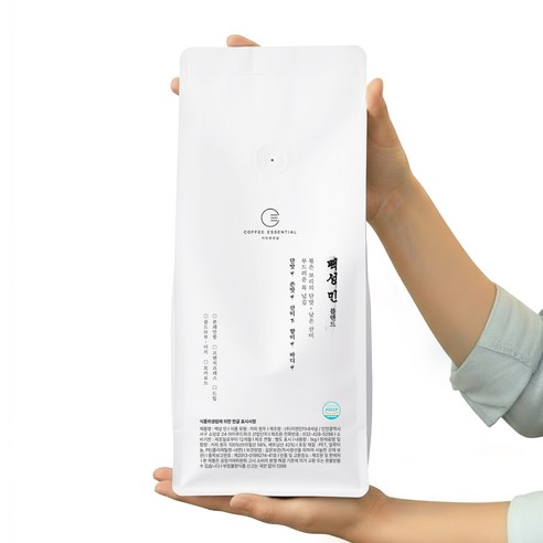 커피에센셜 백성민 블렌드 원두커피 1kg, 1kg, 드립분쇄(커피메이커겸용), 1개