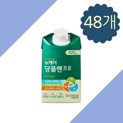 대상웰라이프 뉴케어 당플랜 프로 MPB 플랜 호두맛 230ml 48개, 230ml, 48개