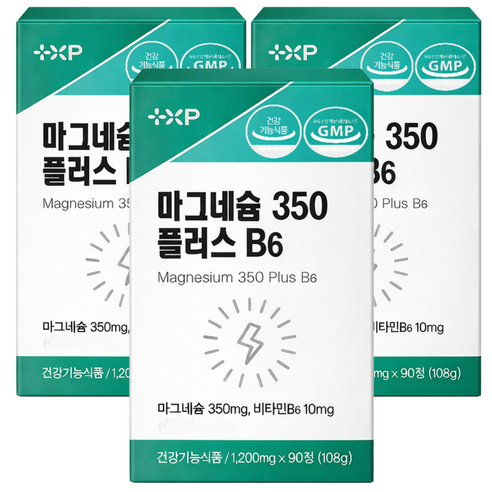 신경 근육 이완 기능성 흡수좋은 글루콘산 마그네슘 영양제 알약, 3세트, 90정