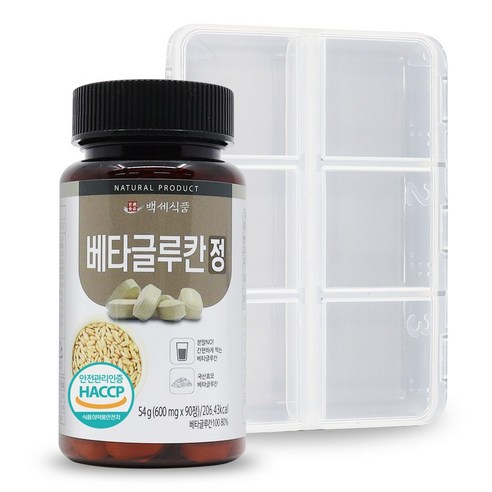 베타글루칸정 600mg x 90정 국산효모 HACCP, 90정, 1개