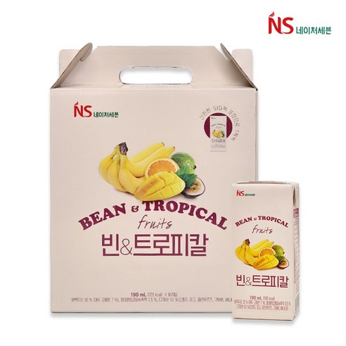 네이처세븐 빈앤트로피칼 190ml 16팩