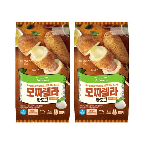 (냉동)[풀무원]모짜렐라핫도그320gx2