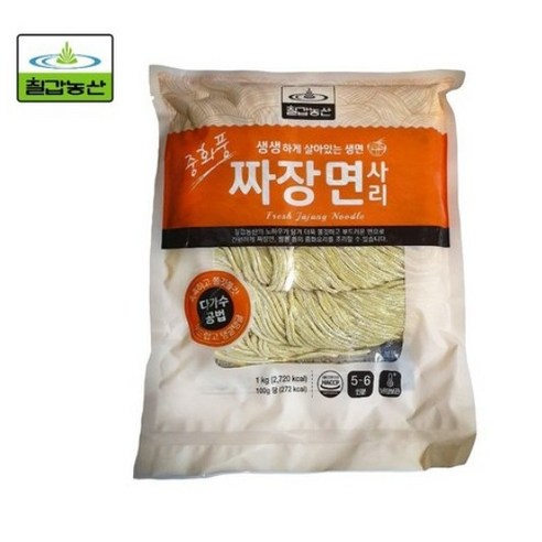 짜장면사리(생중화면) 칠갑농산 1Kg, 1kg, 2개