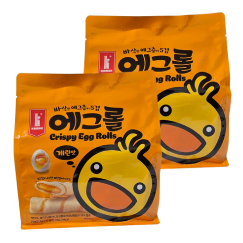 카만 크리스피 에그롤 계란맛 200g x 2개 (총 2개) 중국 상하이 기념품