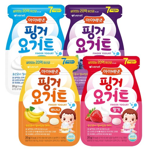 아이배냇 핑거 요거트, 4종, 20g, 2세트