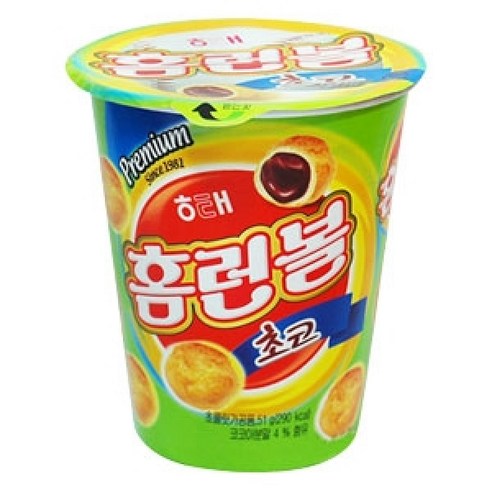 해태 홈런볼 초코컵 51g, 51g, 1개
