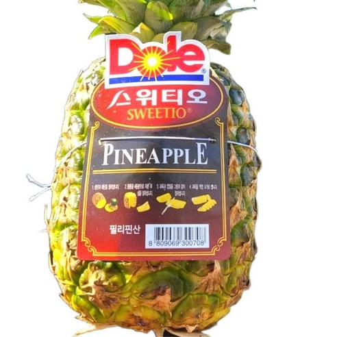 Dole 스위티오 파인애플 고당도, 1개, 2수 (개당1.2~1.4kg)