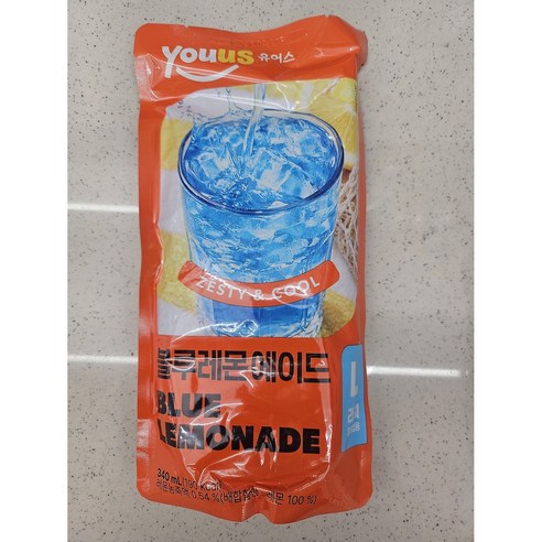 유어스 블루레몬에이드, 340ml, 16개