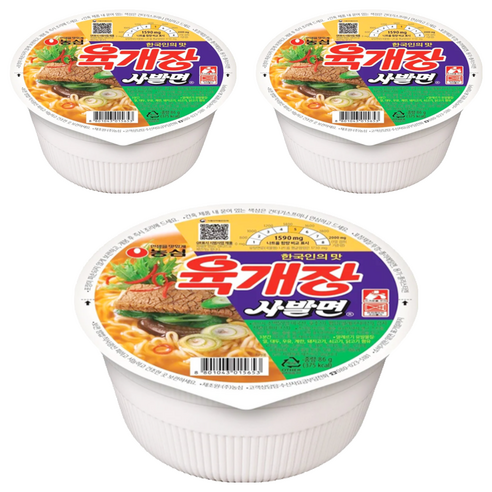 농심 육개장 사발면 86g