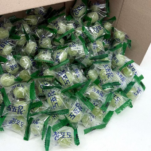 롯데제과 청포도 캔디 간식용 미니 사탕 100개 (개별포장), 900g, 1개