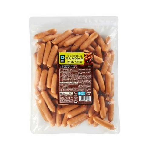 청정원 리치부어스트 할라피뇨 (냉동) 1.5kg, 1.5kg, 1개