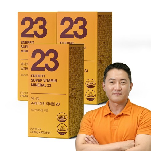 킵유어핏 에너핏 슈퍼 멀티 비타민 미네랄 23종 올인원 종합 영양제, 3박스, 60정