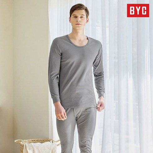 BYC 남성 순면 에센셜 동내의세트