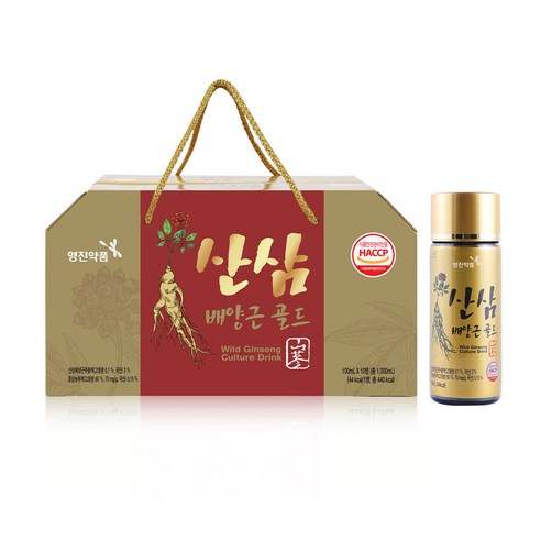 영진약품 산삼배양근 골드 홍삼 함유 프리미엄 활력 음료 선물용케이스, 50개, 100ml