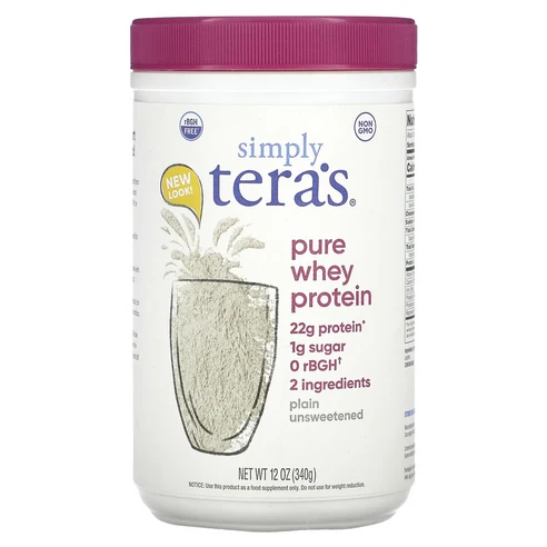 몸관리하세요 겨울입니다 Simply Tera's 순수 유청 단백질 플레인 무가당 340g(12oz) 특별관리진행