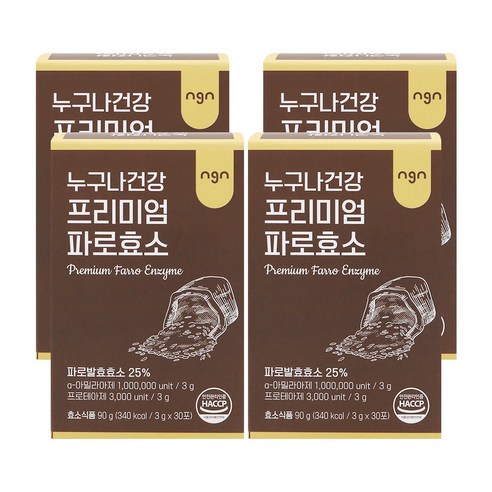 누구나건강 프리미엄 파로효소, 4개, 90g