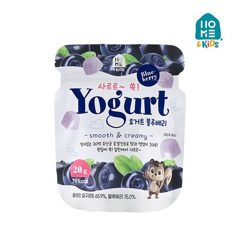 홈앤키즈 사르르쏙 요거트 20g, 20g, 1개, 플레인맛