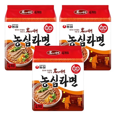 농심 라면 124g, 12개