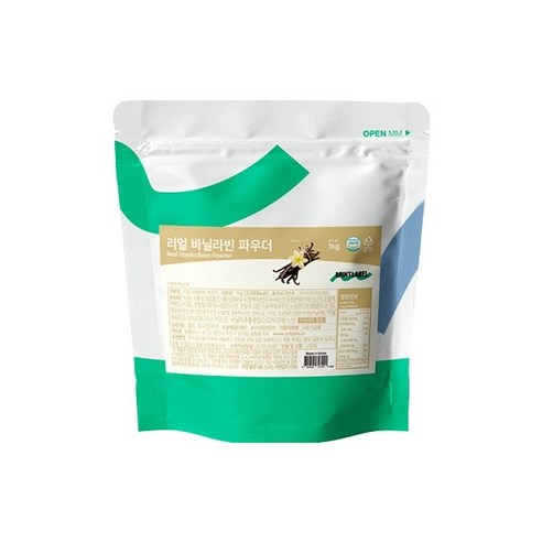 민트라벨 리얼 바닐라빈 파우더 1kg I 라떼,스무디,디저트용 음료 베이스 분말, 3개, 1kg