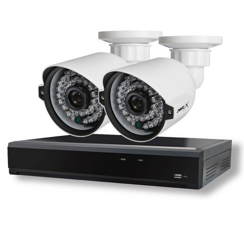현우CCTV FULL HD 240만화소 CCTV 카메라 2대 녹화기 세트, JDO-4005B, 1개