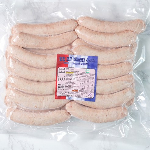 [클라식소시지] 포크치폴라타 수제소세지,천연양장제조 소시지(Chipolata Sausage) 프랑스소시지