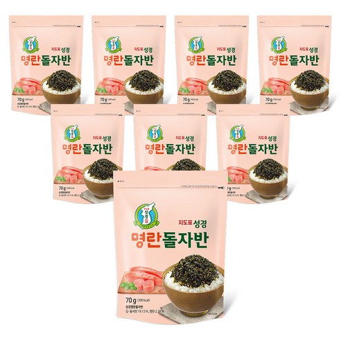 [성경김본사] 지도표성경김 명란돌자반 70gx8봉