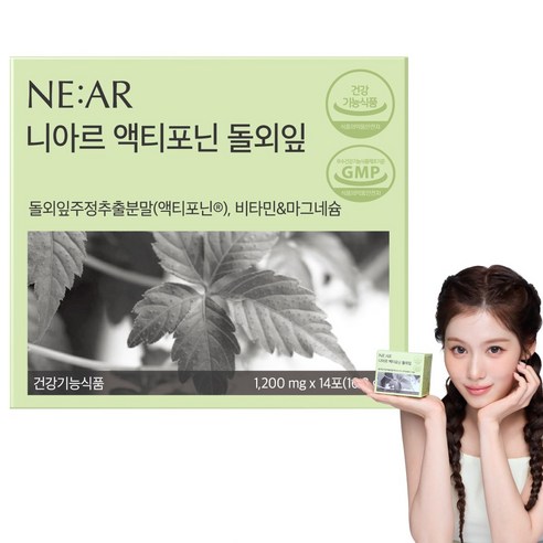 니아르 돌외잎 액티포닌 건강기능식품 1200mg X 14포, 16.8g, 1개
