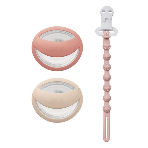누크 마미필 쪽쪽이 X 토트랩 쪽쪽이 홀더 SET, 1세트, 블러쉬,샌드스톤+로즈워터핑크, S1 (0~9개월)