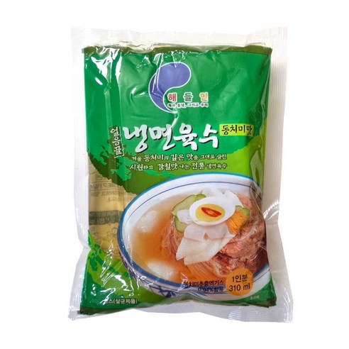 해인 얼음골 냉면육수 동치미맛, 30개, 310ml