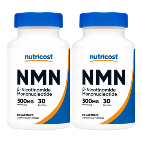 뉴트리코스트 효소 NMN 보충제 500mg 60캡슐 글루텐프리 베지 2개