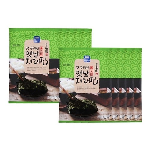 기타 [완도명가]갓구워낸옛날재래김(무조미) 15gx20봉(박스없이)